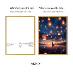 Couple Watch Fireworks Healing Lighting Painting Small Night Lamp Pendulum Painting (Option: AKMD1-Large Style 1)