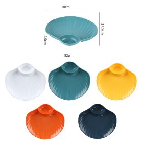 Wheat Straw Food Grade Dumpling Disc Drop-resistant Thick Cutlery Suit Meal Saucer (Option: shell-1PCS)