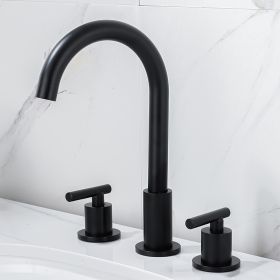 Black Split Faucet Basin Bathroom Cabinet (Option: Black Large)