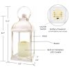 LED VINTAGE DECORATIVE WHITE LANTERN - MARRAKESH (SET OF 2)