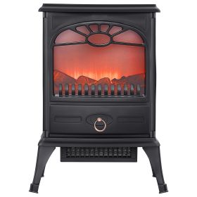 22.8inch Freestanding Fireplaces, 1500W 5120BTU Portable Electric Fireplace Stove Heater, with Overheating Protection,Realistic Flames,for Living