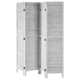 4-Panel Wooden Room Divider, Folding Screen Panels, 66.9*63.8 Inches Partition, Portable Decorative Screen for Room Separation inHome, Office