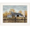 "A Casual Conversation" By Billy Jacobs, Ready to Hang Framed Print, White Frame