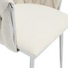 COOLMORE Leisure Dining Chairs Accent Chair Velvet Accent Lounge Chair With Metal Feet 2PC/SET