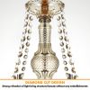 8 Lights K9 Crystal Chandelier With Chains Elegant Crystal Ceiling Lamp Home Decor