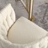 COOLMORE Leisure Dining Chairs Accent Chair Velvet Accent Lounge Chair With Metal Feet 2PC/SET