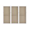 Blue Luminous Heavily Embellished 3-piece Canvas Wall Art Set