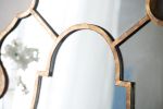54" x 28" Oversized Mirror with Gold Iron Frame, Home Wall Deor for Patio Backyard Entryway Living Room